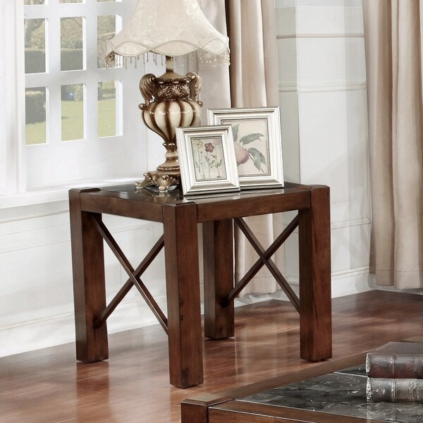 Shop Furniture of America Kann Transitional Cherry Solid ...