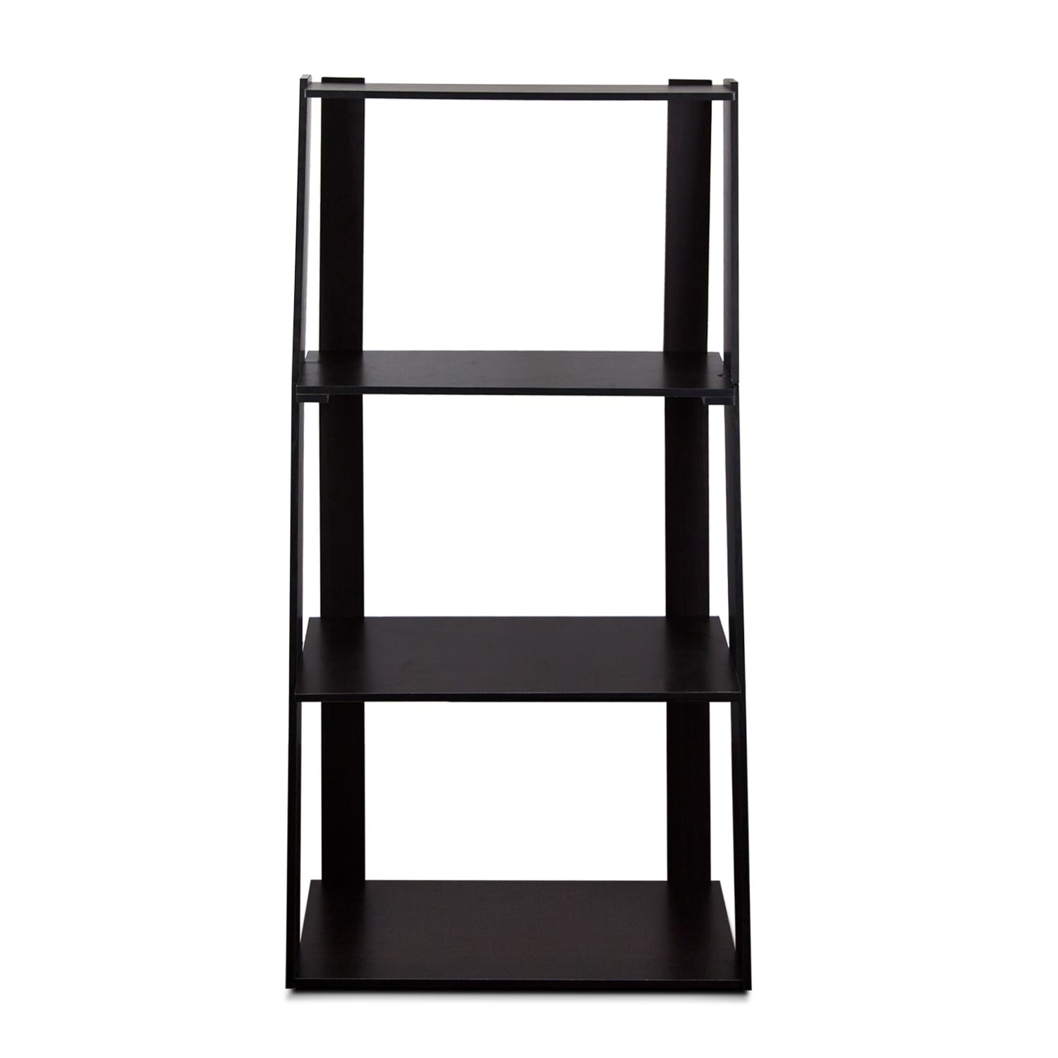 Furinno Hidup Tropika Tall Ladder Shelf, Espresso, 2 Pack