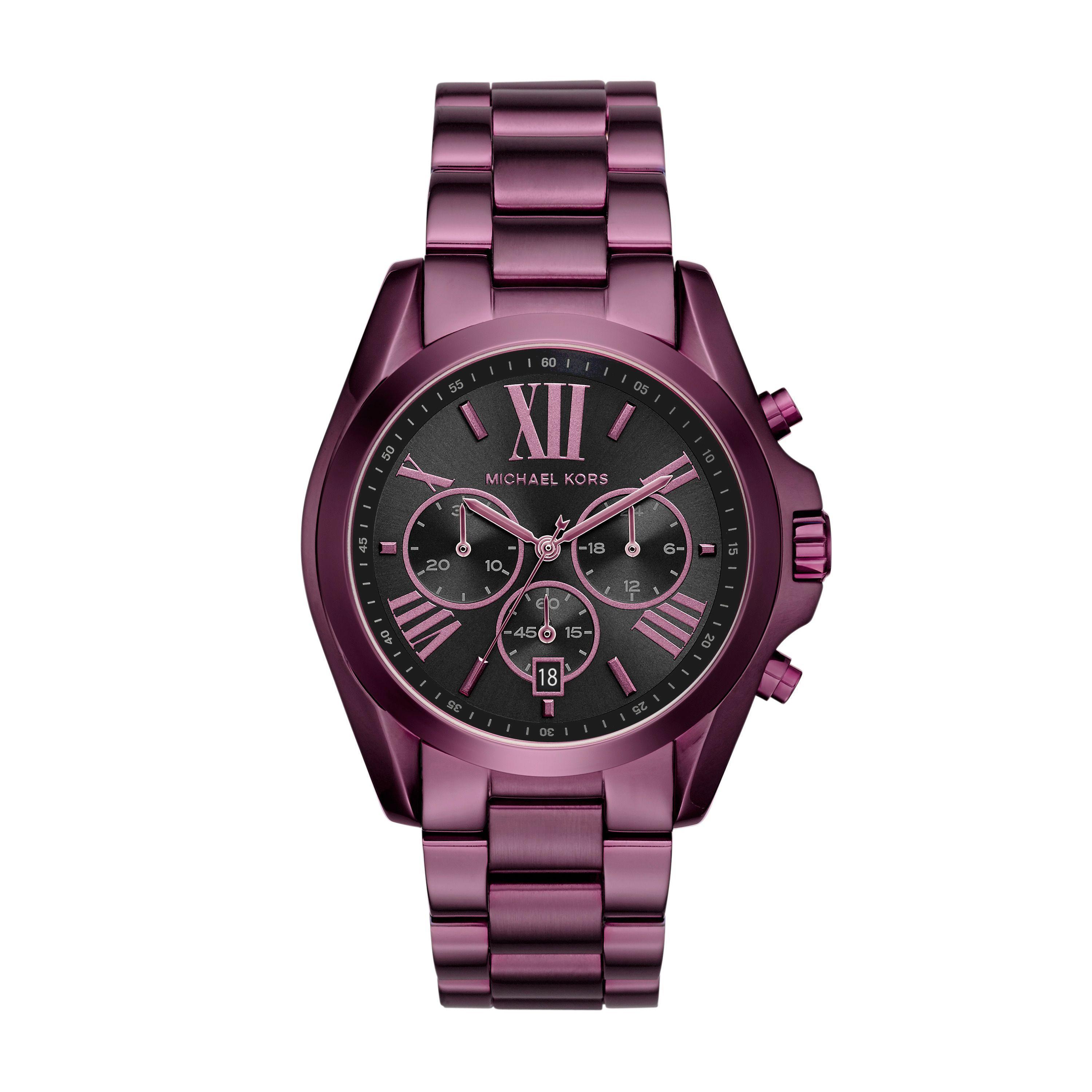 purple MK watch