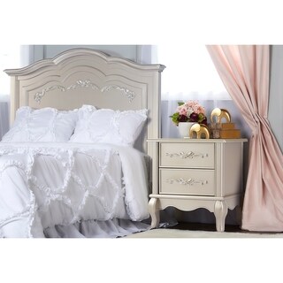 Evolur Aurora Nightstand in Metallic Gold Dust Evolur Aurora Nightstand in Metallic Gold Dust