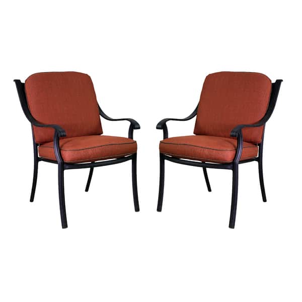 Malibu Dining Chair Set of 2 with Cushions Overstock 15950587