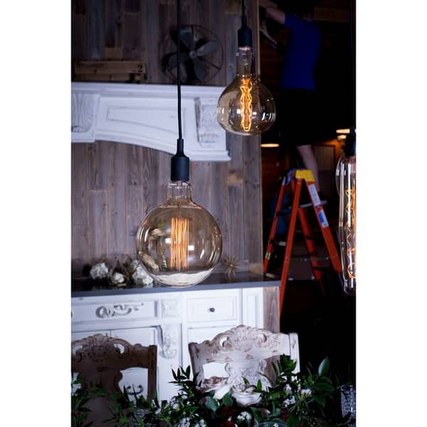 Vintage Large Light Bulb 1 Pack Medium size. 60 wattage E26 Bed