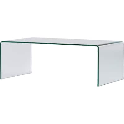 Creative Images International Occasion Collection Bent Glass Coffee Table