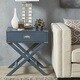 preview thumbnail 7 of 12, Kenton II X Base Wood Accent Campaign Table iNSPIRE Q Modern