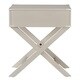 preview thumbnail 10 of 14, Kenton II X Base Wood Accent Campaign Table iNSPIRE Q Modern