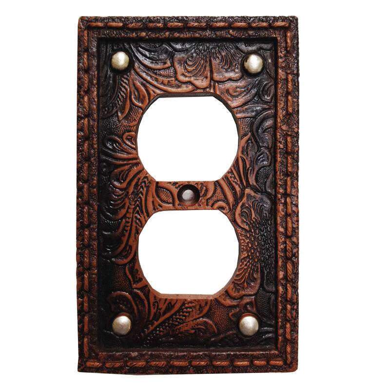 HiEnd Accents Tooled Resin Switchplate W/Stud