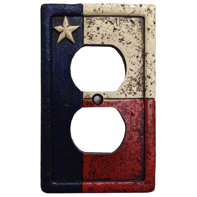 HiEnd Accents Texas Switchplate Cover(Ea) - Two Outlets