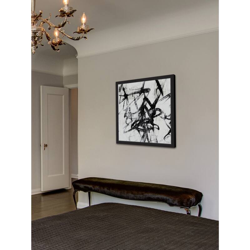 Monotype Scribble I' Framed Painting Print
