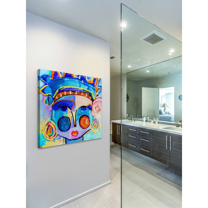 Miss Liberty Rad' Painting Print on Wrapped Canvas - Multi-Color
