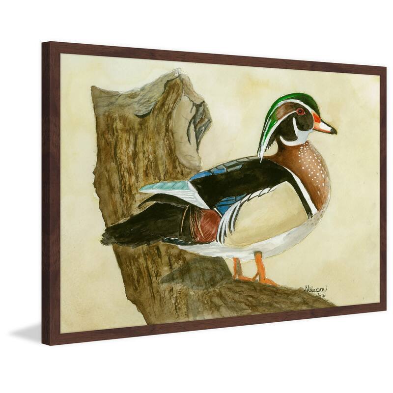 'Woodduck' Framed Painting Print