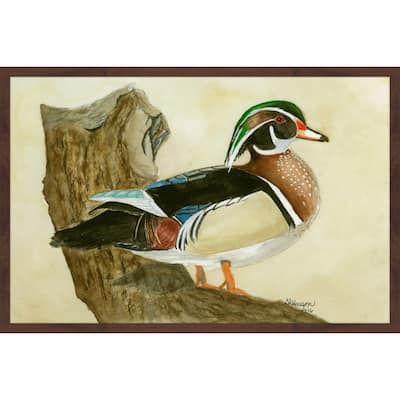 'Woodduck' Framed Painting Print