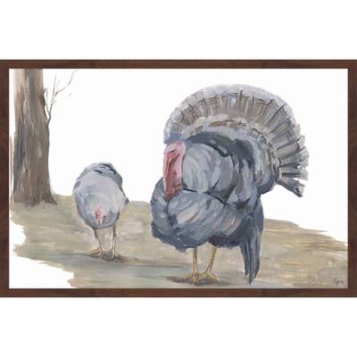 Strutting Turkey' Framed Painting Print