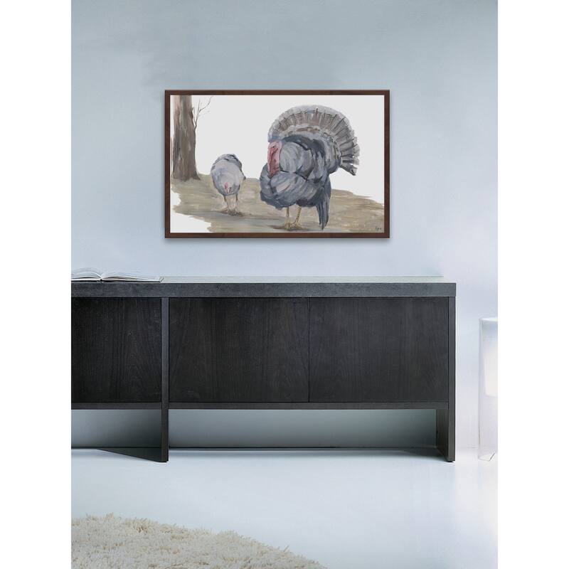 Strutting Turkey' Framed Painting Print