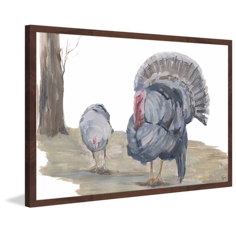 Strutting Turkey' Framed Painting Print