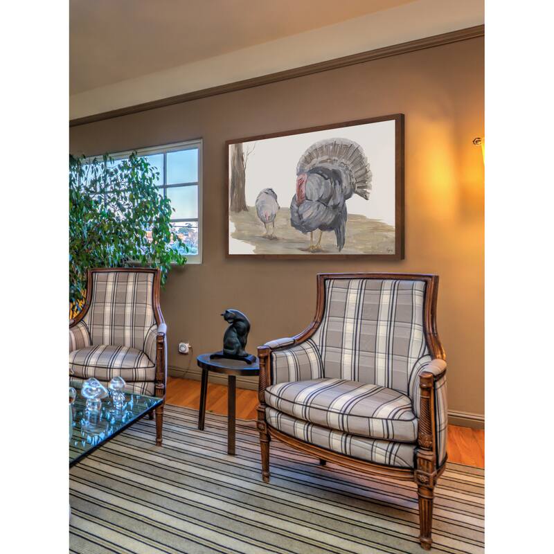 Strutting Turkey' Framed Painting Print