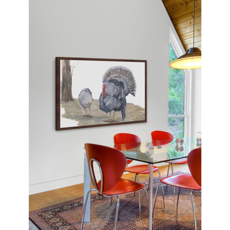 Strutting Turkey' Framed Painting Print