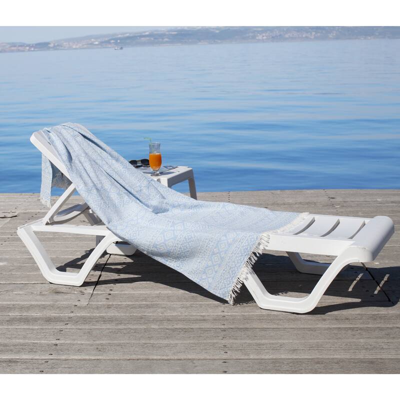 Authentic Pestemal Fouta Sienna Geometric Stripe Turkish Cotton Bath/ Beach Towel