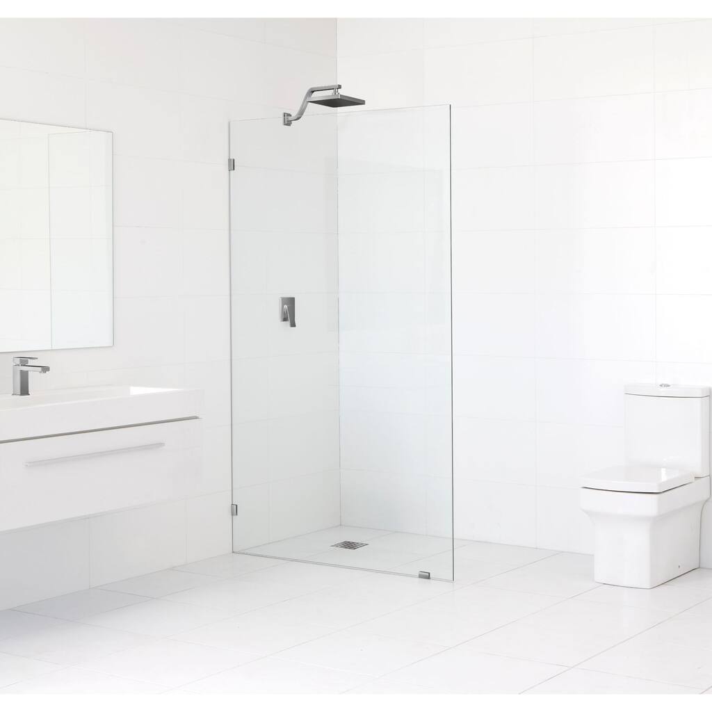 Glass Warehouse 78 x 41 Frameless Shower Single Fixed Panel