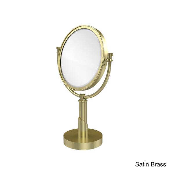 Allied Brass Tribecca 8-in x 15-in Antique Copper Double-Sided Magnifying Wall-Mounted Vanity Mirror Allied Brass Tribecca 8-in x 15-in Antique Copper Double-Sided Magnifying Wall-Mounted Vanity Mirror