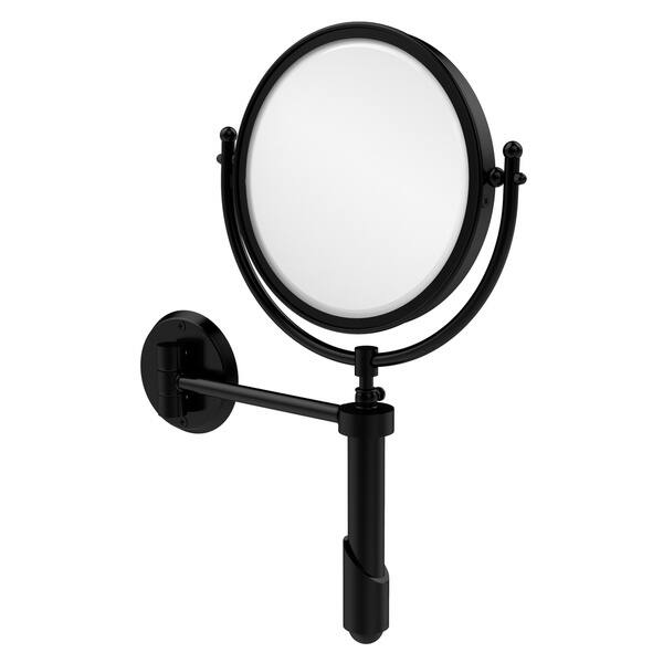 Allied Brass Soho 8-in x 15-in Satin Chrome Double-Sided Magnifying Wall-Mounted Vanity Mirror Allied Brass Soho 8-in x 15-in Satin Chrome Double-Sided Magnifying Wall-Mounted Vanity Mirror