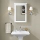 Lydia Mirrored Wall Cabinet in White - Thumbnail 7