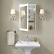 Lydia Mirrored Wall Cabinet in White - Thumbnail 3