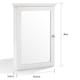 Lydia Mirrored Wall Cabinet in White - Thumbnail 6
