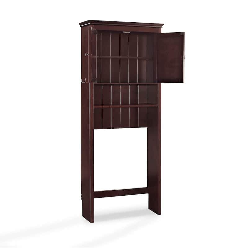 Crosley Lydia Wood Space Saver Cabinet in Espresso