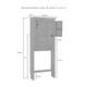 Lydia Wood Space Saver Cabinet in Espresso