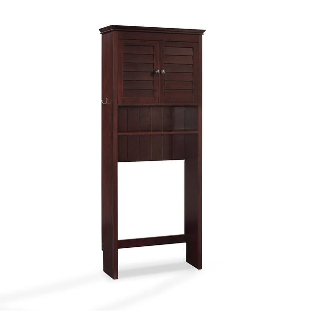 Lydia Wood Space Saver Cabinet in Espresso