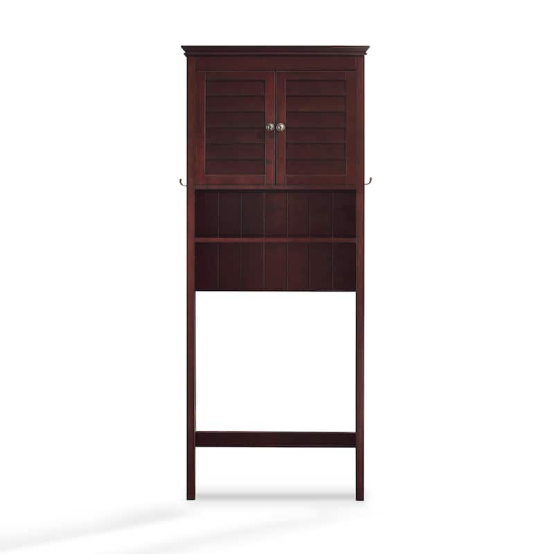 Crosley Lydia Wood Space Saver Cabinet in Espresso