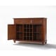 preview thumbnail 3 of 3, Cambridge Buffet Server / Sideboard Cabinet with Wine Storage in Classic Cherry Finish - 47.75 "W x 18 "D x 36 "H