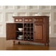 preview thumbnail 1 of 3, Cambridge Buffet Server / Sideboard Cabinet with Wine Storage in Classic Cherry Finish - 47.75 "W x 18 "D x 36 "H