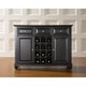 preview thumbnail 5 of 3, Cambridge Buffet Server / Sideboard Cabinet with Wine Storage in Black Finish