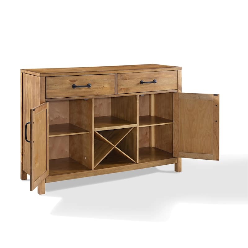 Crosley Roots Natural Finish Buffet - 52 "W x 18 "D x 36 "H