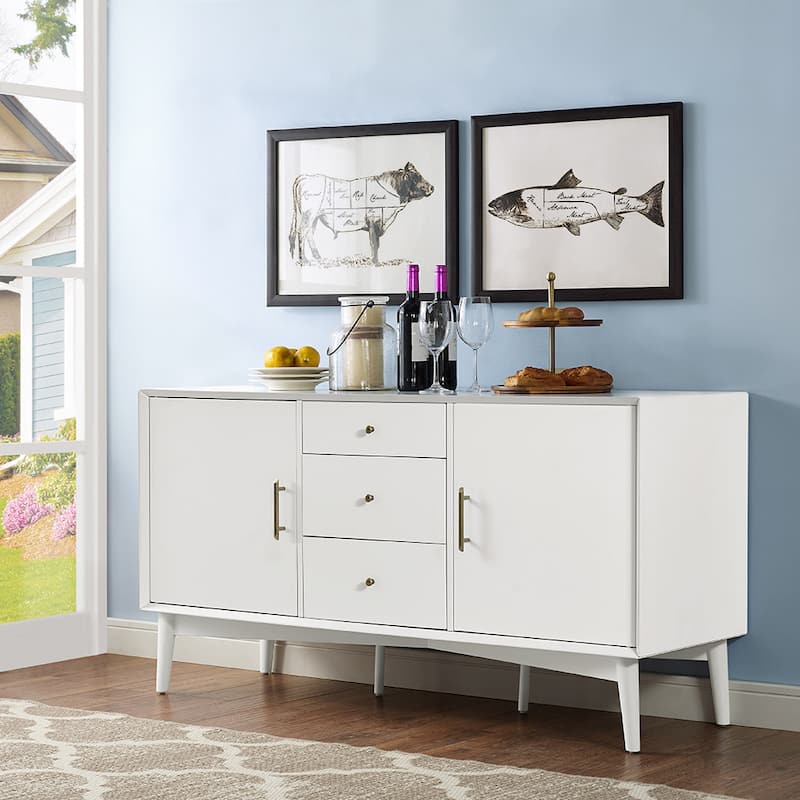 Landon White Finish Sideboard - 57"W x 19"D x 30"H
