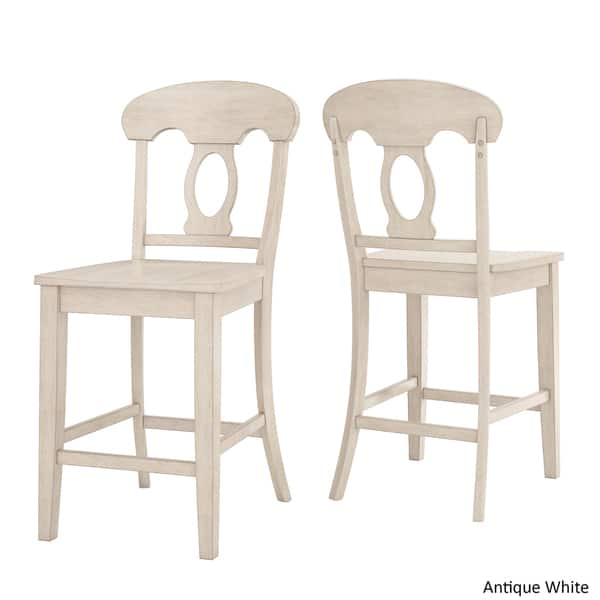 Shop Eleanor Napoleon Back Wood Counter Chair Set Of 2 By