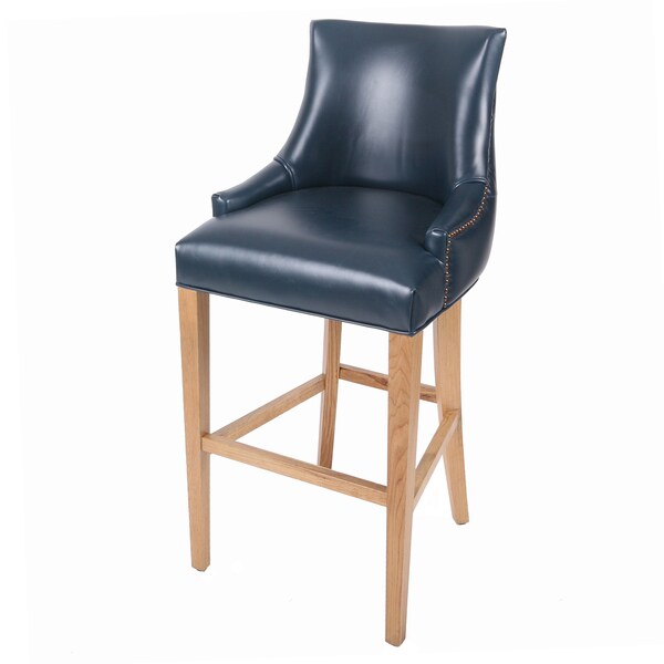 Blue Leather Counter Stools Pictures