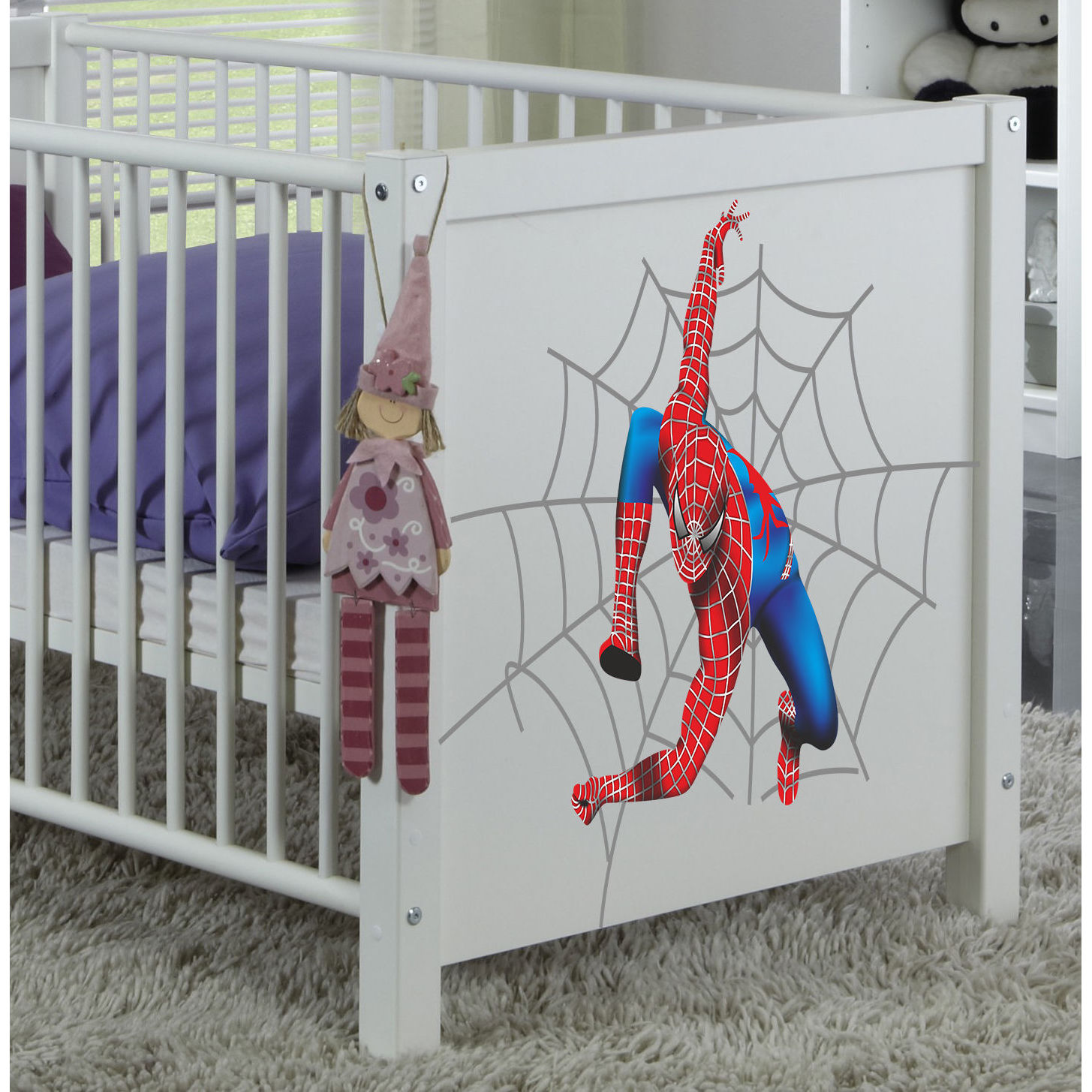 Spiderman baby bedding sales nursery