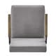 preview thumbnail 9 of 8, Sagan Grey Linen Black Metal Leg Accent Chair iNSPIRE Q Modern