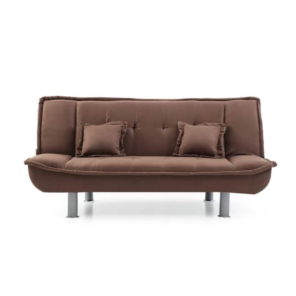Lyke Home Microfiber Sofa Bed Free Shipping Today Lyke Home Microfiber Sofa Bed