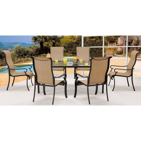 Cambridge Hammond Beige Aluminum 7-piece Outdoor Dining Set