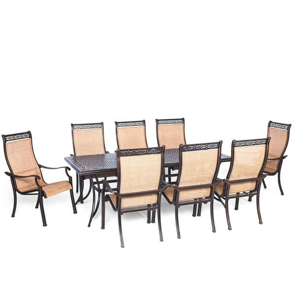 Cambridge Legacy Aluminum 9 Piece Outdoor Dining Set Overstock 15963765
