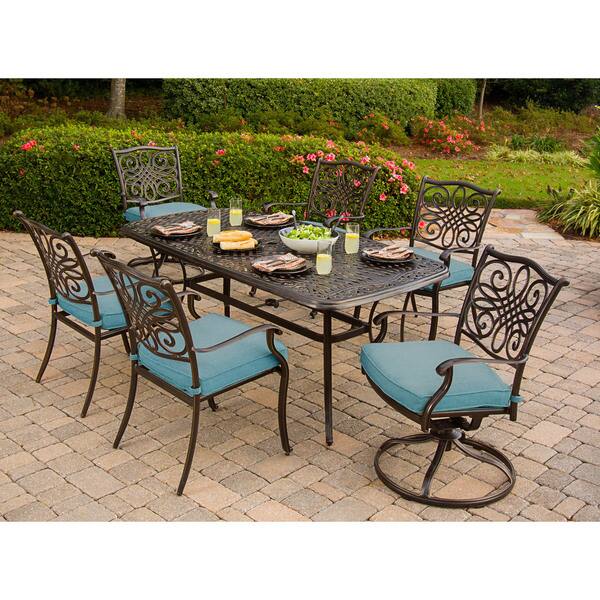 Cambridge Seasons 7 Piece Outdoor Dining Set Overstock 15963819