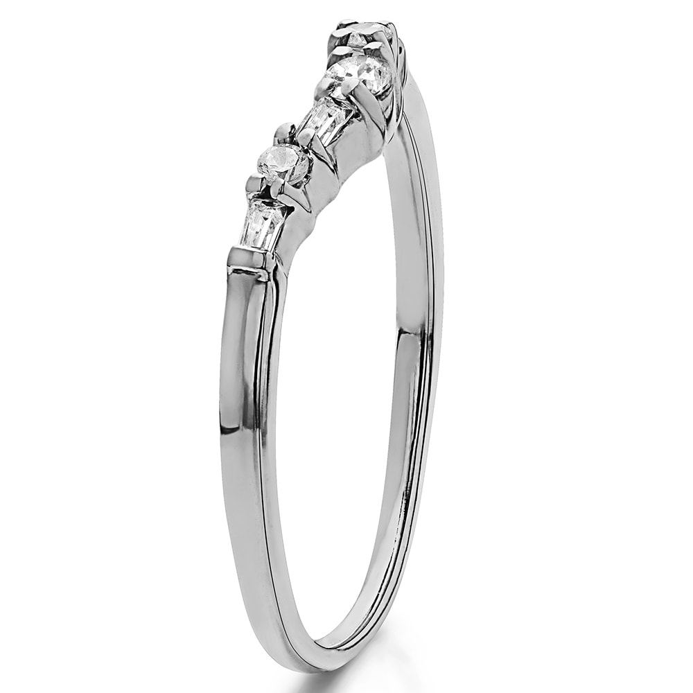 Diamond Wedding Band in 14K Pink Gold 1//10 cttw, Size-11.25 G-H,I2-I3