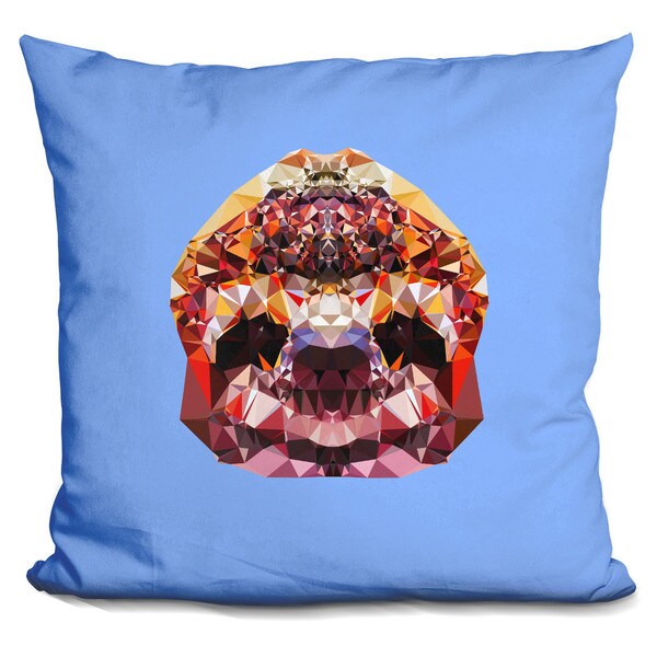 GEOMETRIC WOLF THROW PILLOW