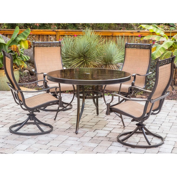 Glass top patio online table with 6 chairs