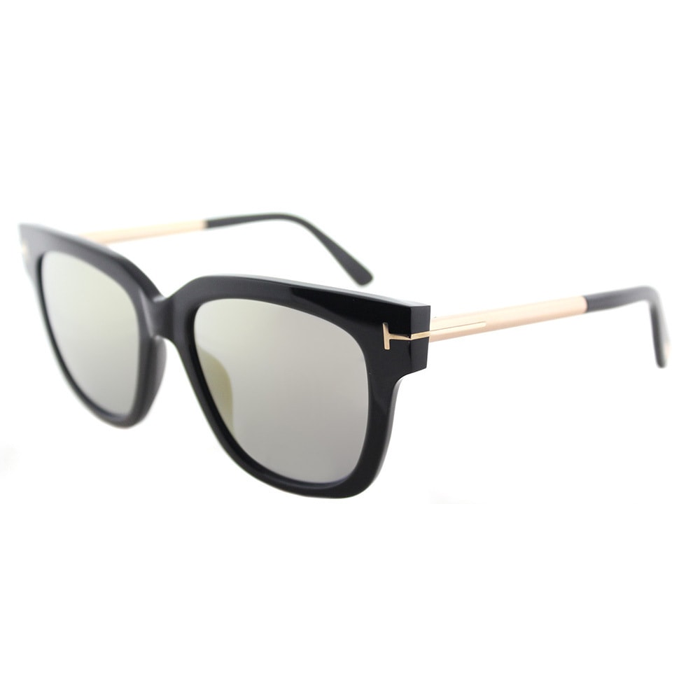 Tom ford black on sale and gold sunglasses