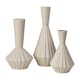 preview thumbnail 2 of 5, Madison Park Signature Lucia Ivory Handmade Stone Vase Set - Set of 3