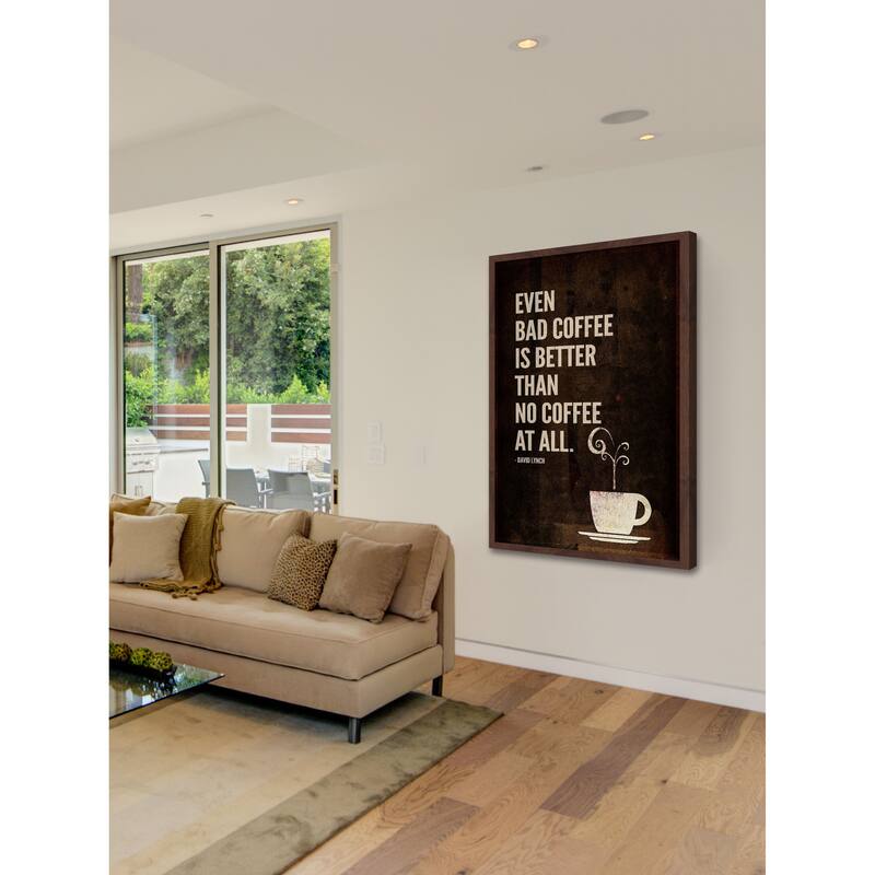 'Bad Coffee' Framed Painting Print